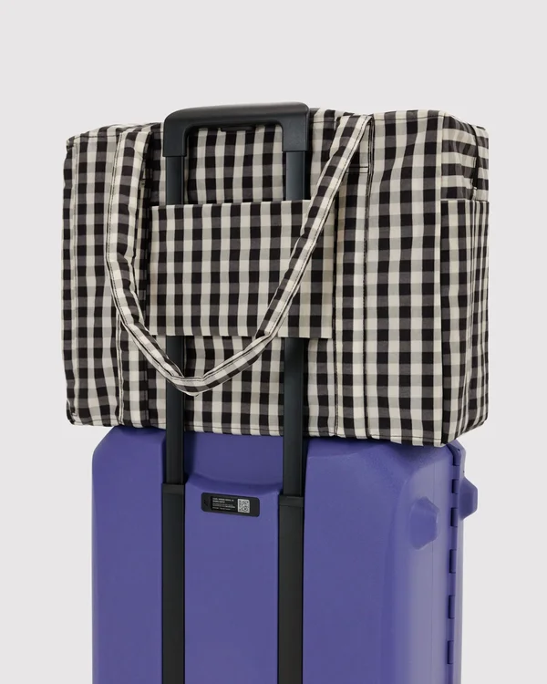 Cloud Carry-On - Black And Cream Gingham