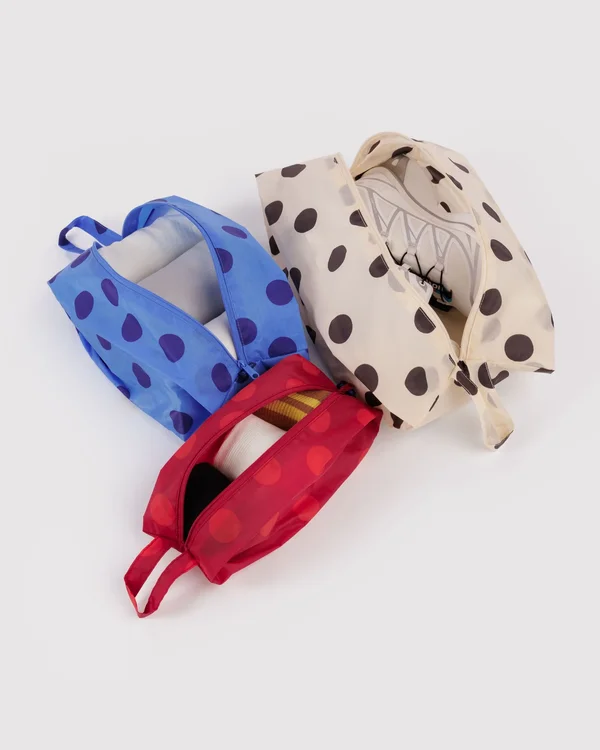 3D Zip Set - Polka Dot Mix - Material: ripstop-nylon