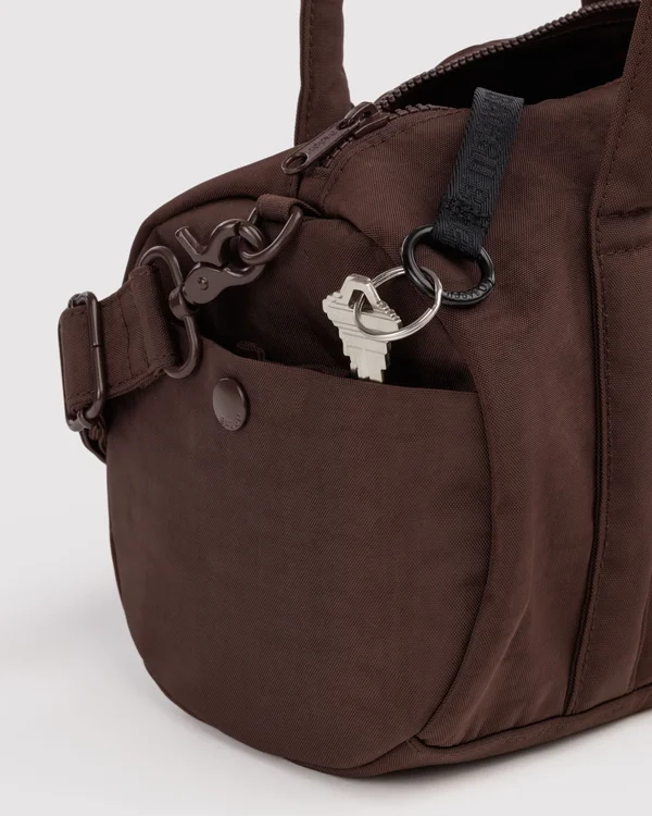 Nylon Duffle Bag - Coffee - Size: OS