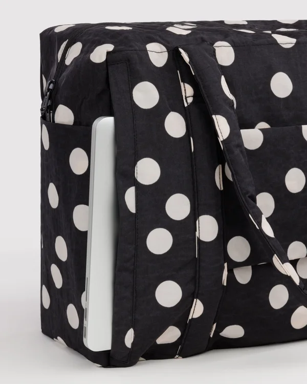 Cloud Carry-On - Black And Cream Polka Dot